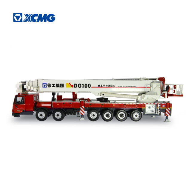 XCMG fire fighting truck DG100 aerial platform fire truck model toy for sale